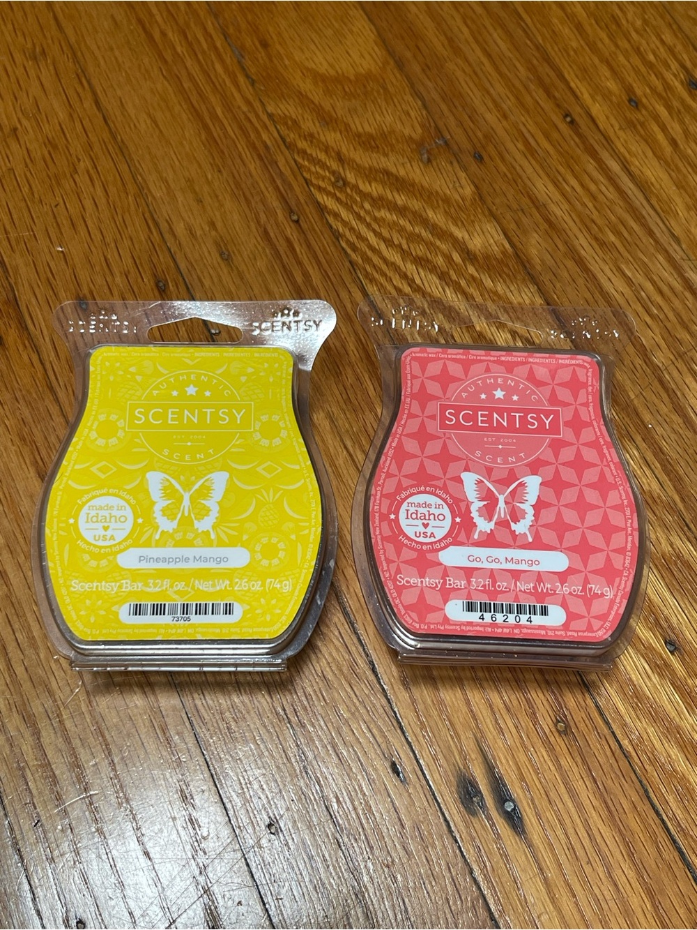 Scentsy Pineapple Mango & Go, Go, Mango Wax Bars